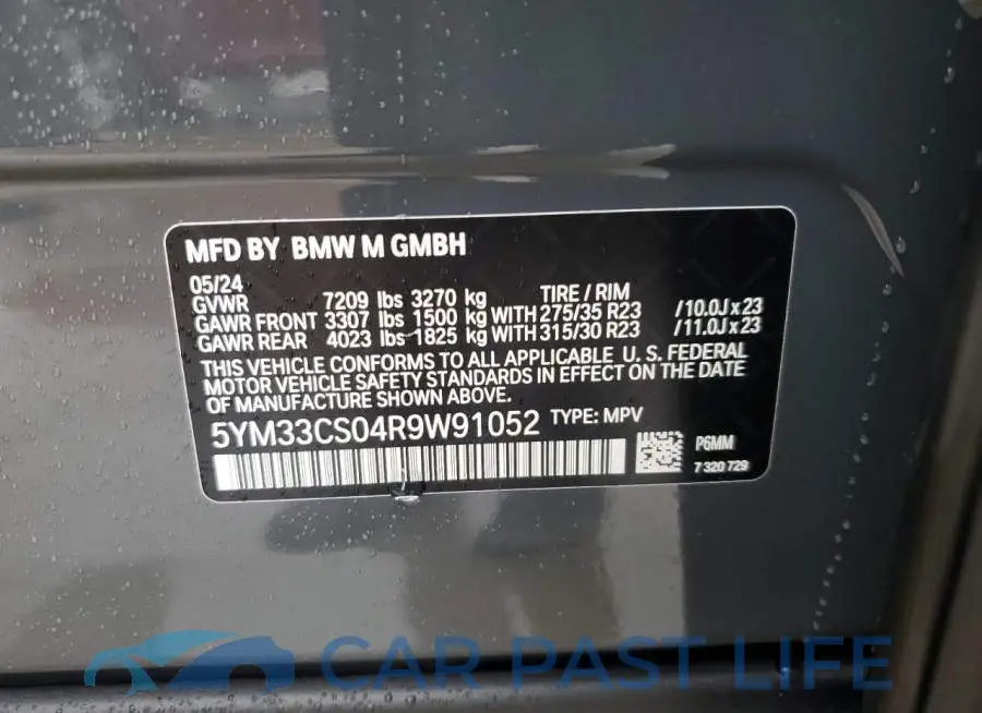 5YM33CS04R9W91052# 13