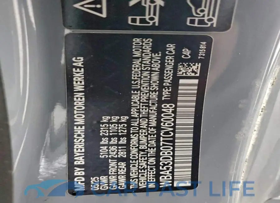 WBA53DB07TCV60048# 12