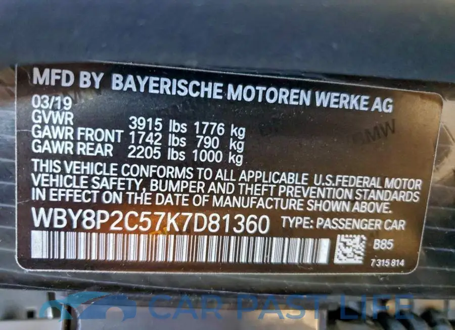 WBY8P2C57K7D81360# 13
