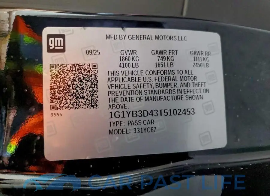 1G1YB3D43T5102453# 13