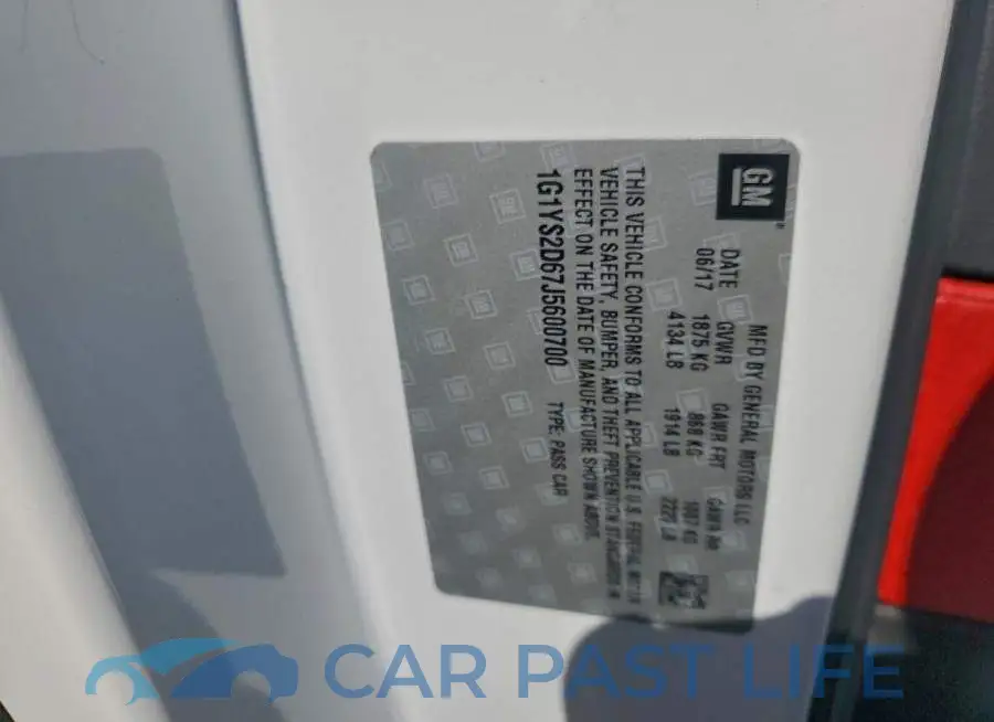1G1YS2D67J5600700# 12