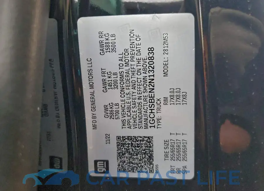 1GCHSBEN2N1320838# 12