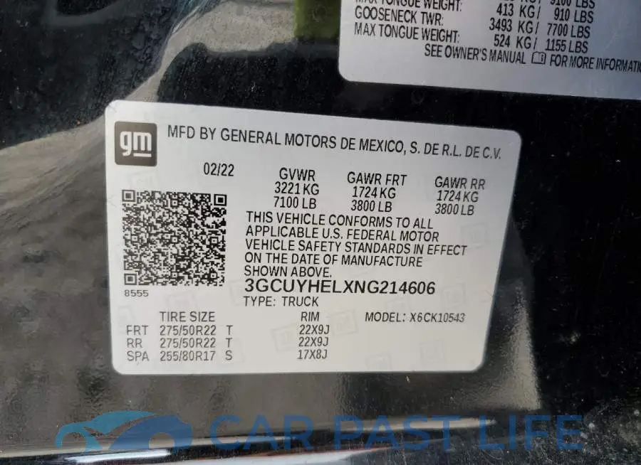 3GCUYHELXNG214606# 12