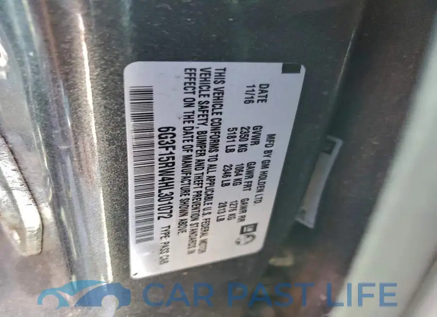 6G3F15RW4HL301072# 13