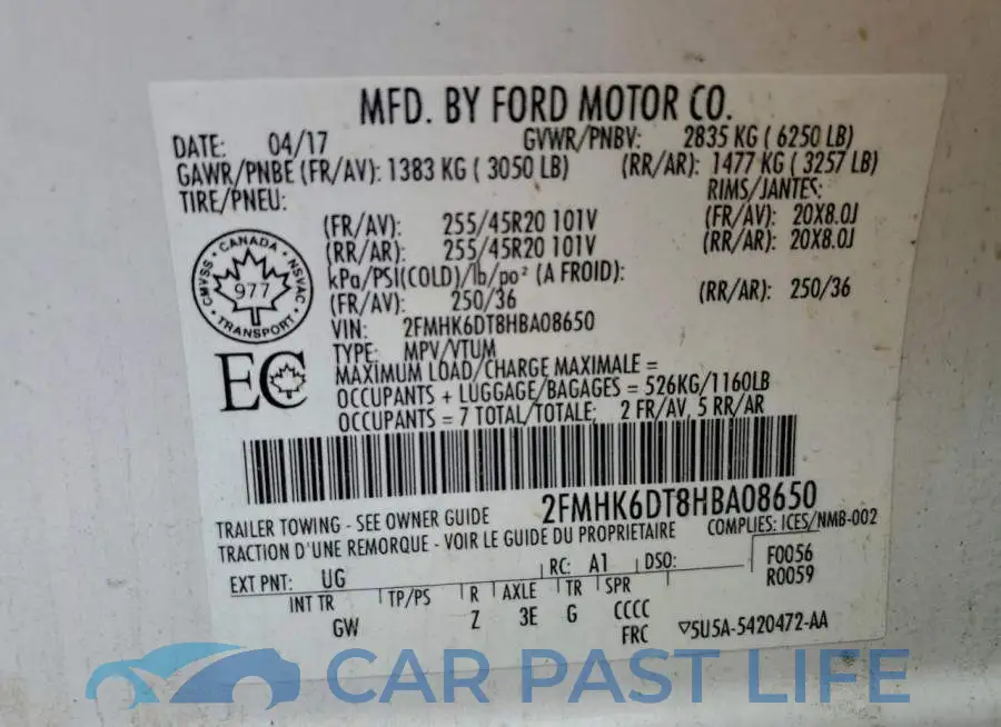 2FMHK6DT8HBA08650# 14