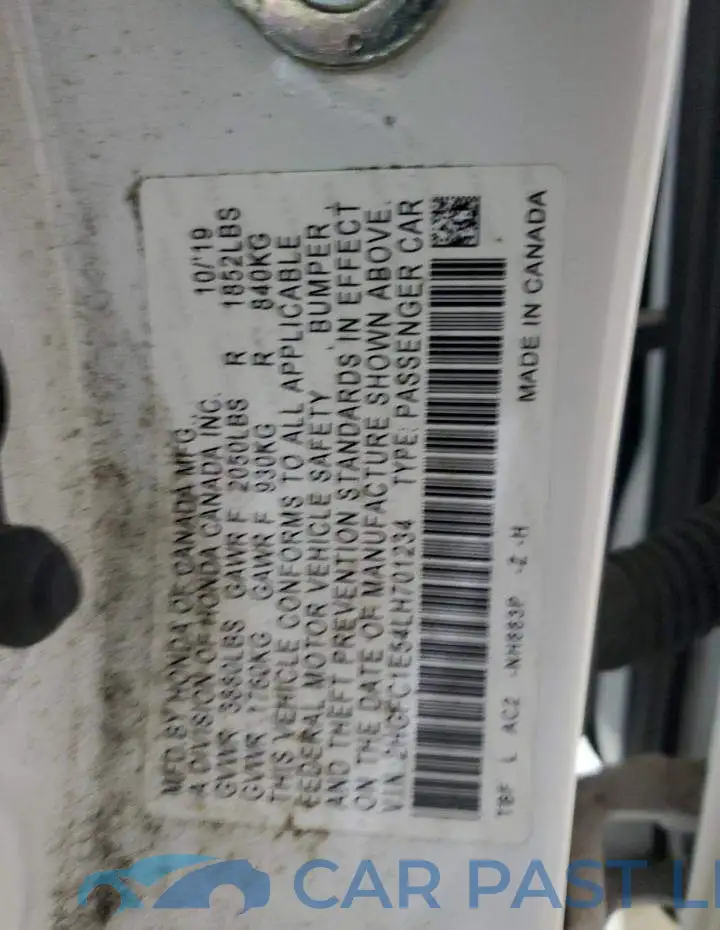 2HGFC1E54LH701234# 12