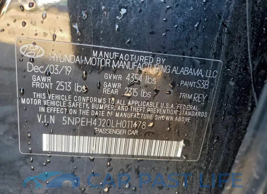 5NPEH4J20LH011478# 13