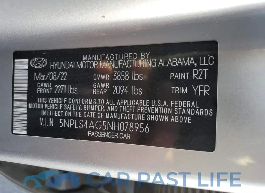 5NPLS4AG5NH078956# 12