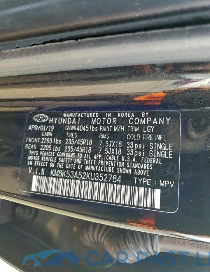 KM8K53A52KU352784# 13