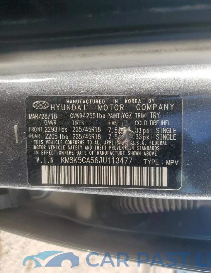 KM8K5CA56JU113477# 14