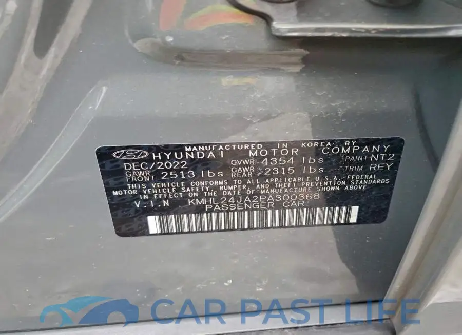 KMHL24JA2PA300368# 13