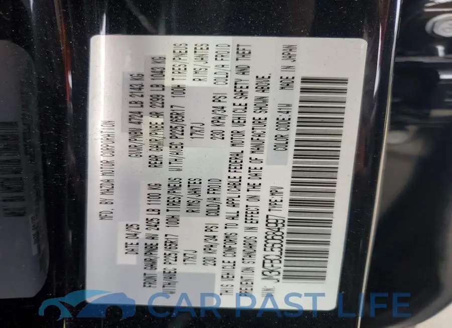 JM3KFBCL5S0684997# 13