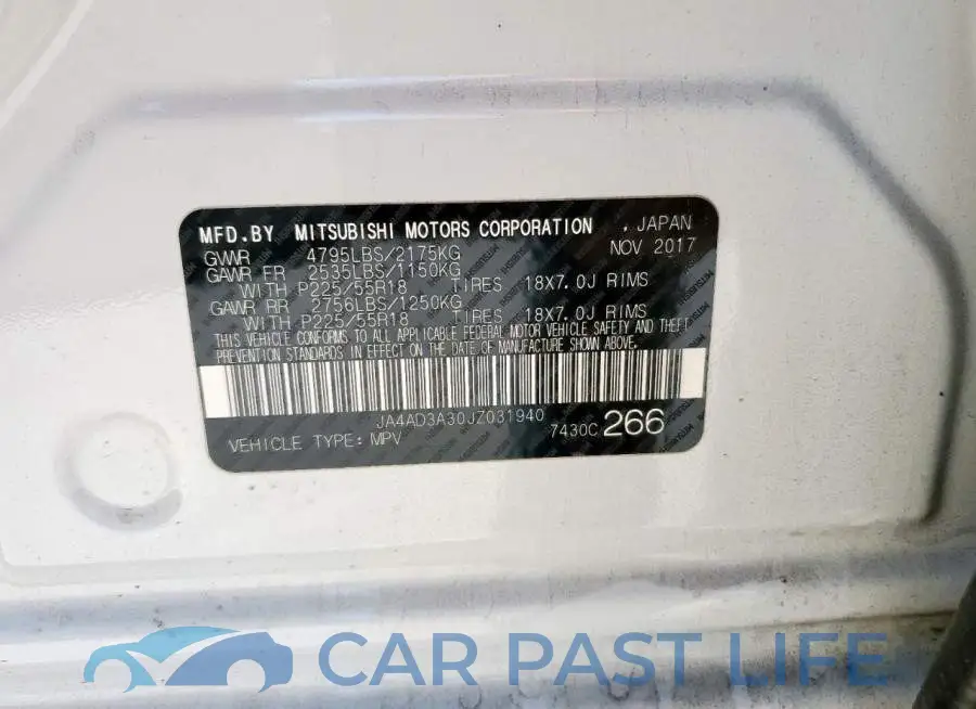 JA4AD3A30JZ031940# 12