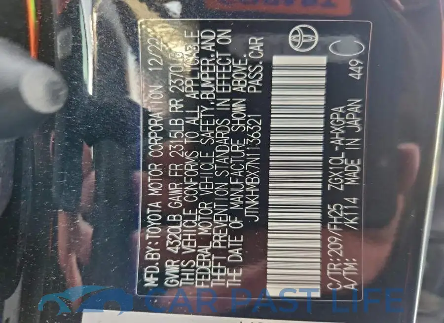 JTNKHMBX7N1136321# 13