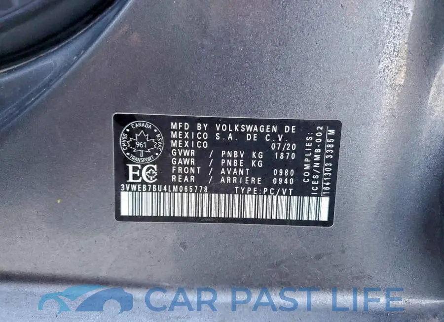 3VWEB7BU4LM065778# 12