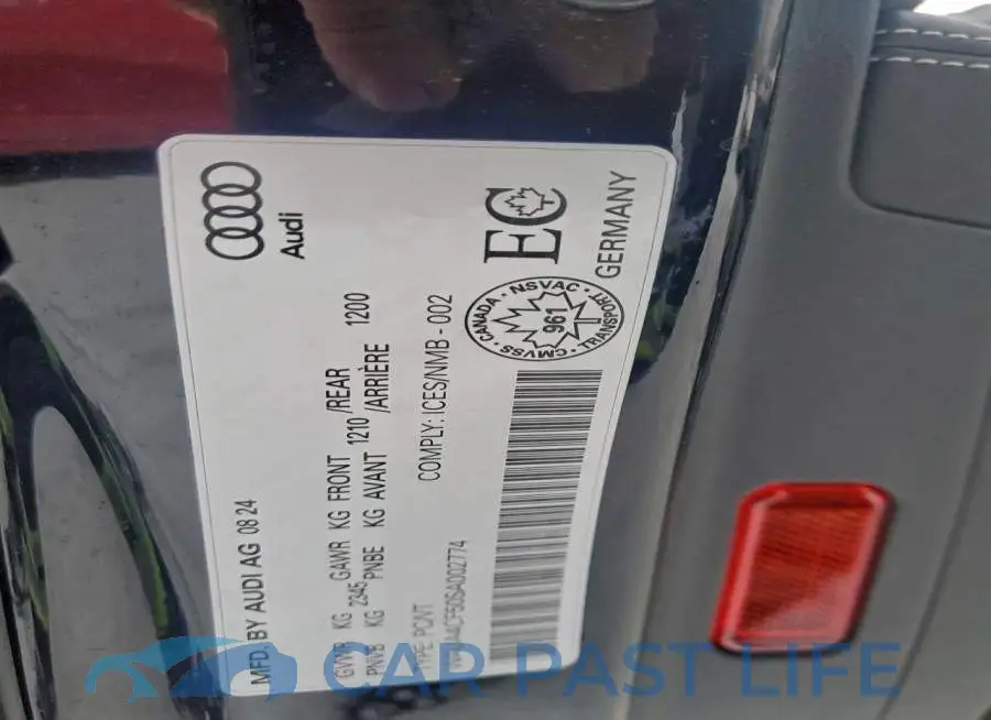 WAUA4CF50SA002774# 12