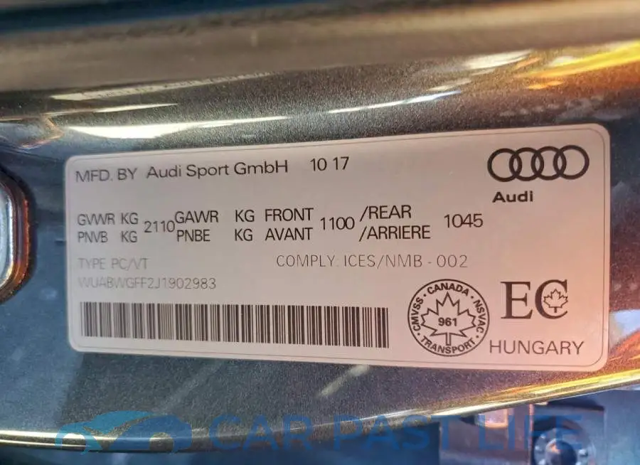 WUABWGFF2J1902983# 12