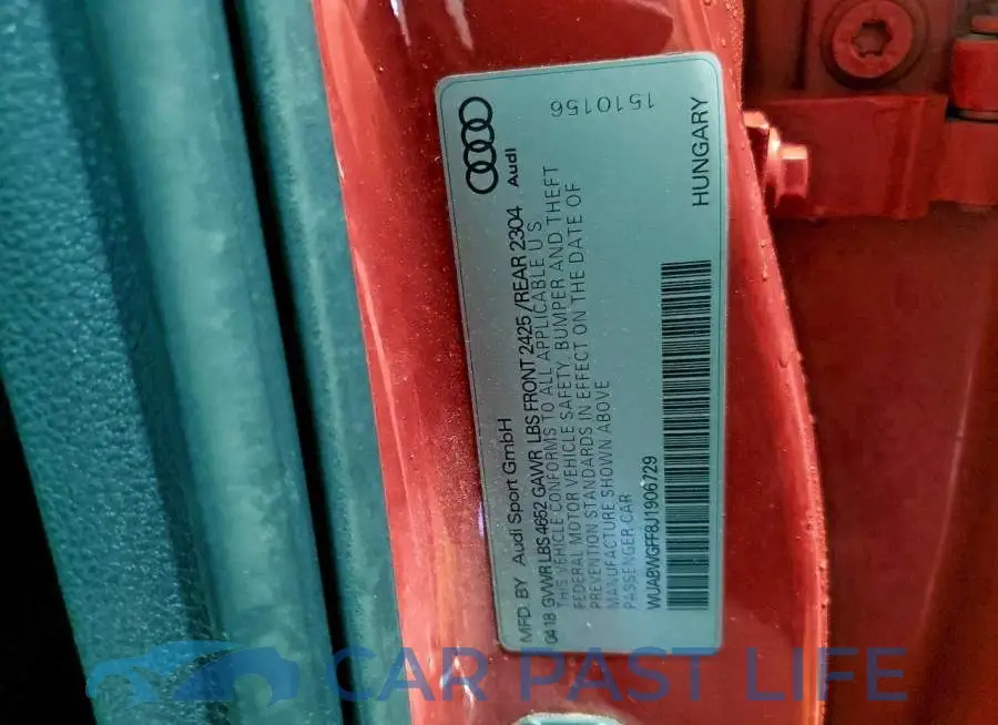 WUABWGFF8J1906729# 12