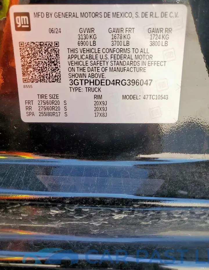 3GTPHDED4RG396047# 13