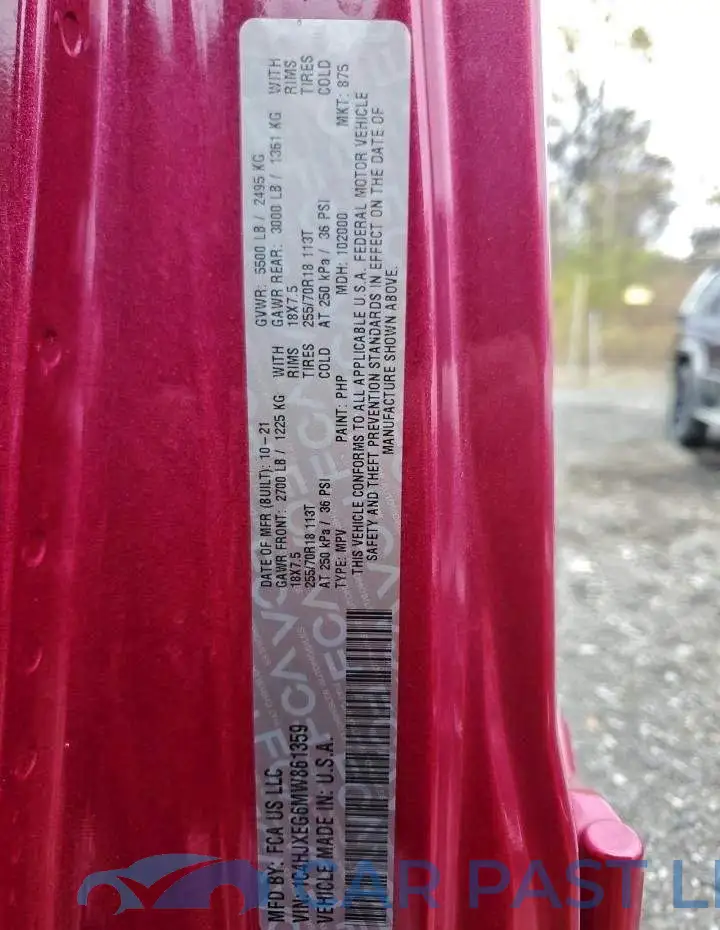 1C4HJXEG6MW861359# 13