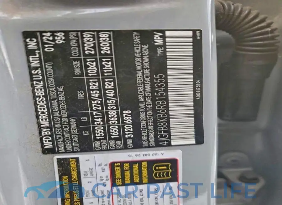 4JGFB8KB6RB154355# 13