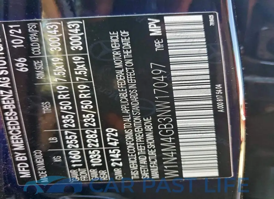 W1N4M4GB3NW170497# 12
