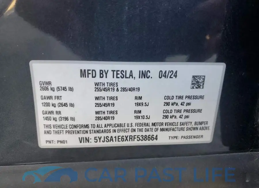 5YJSA1E6XRF538664# 13