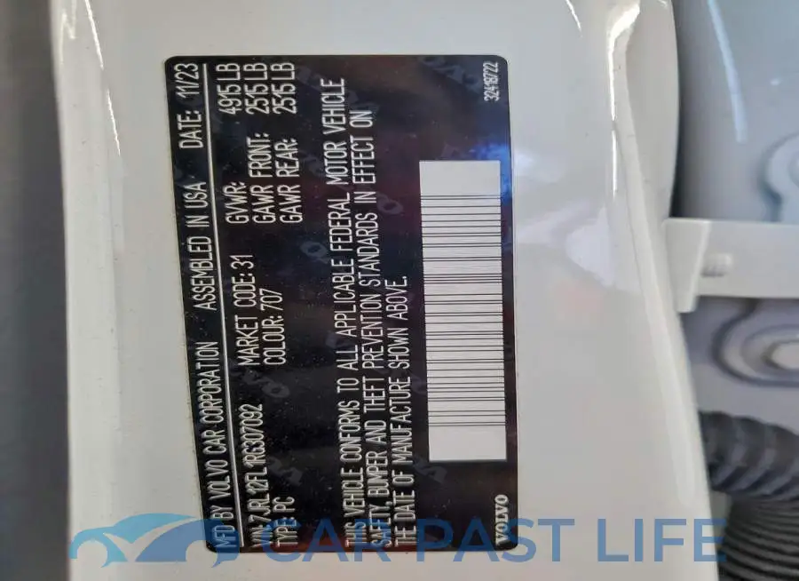 7JRL12FL1RG307092# 12