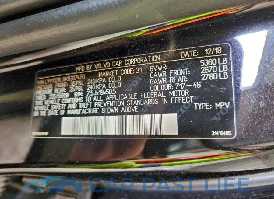 LYV102RLXKB307470# 13