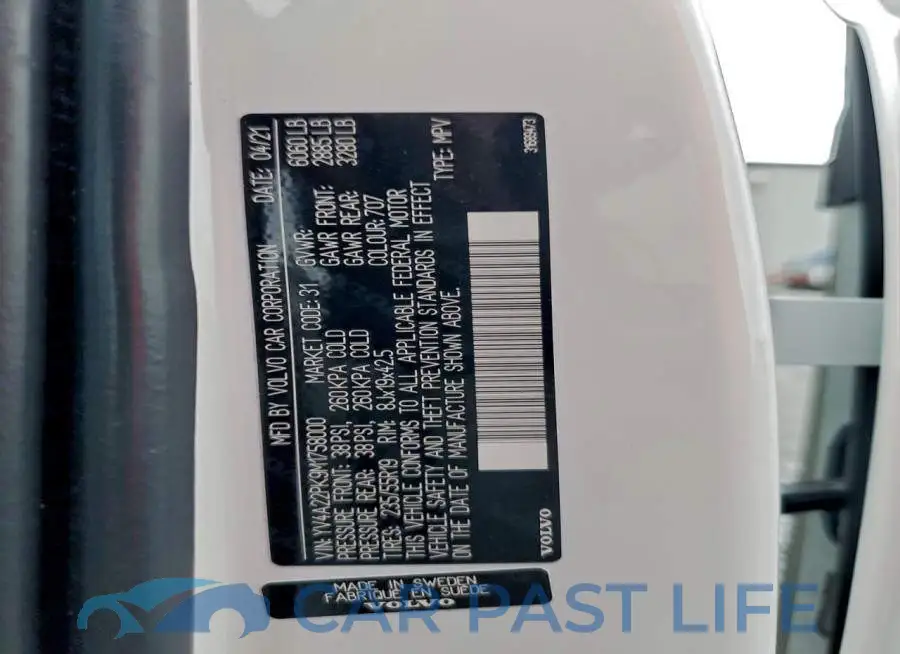 YV4A22PK9M1758000# 13