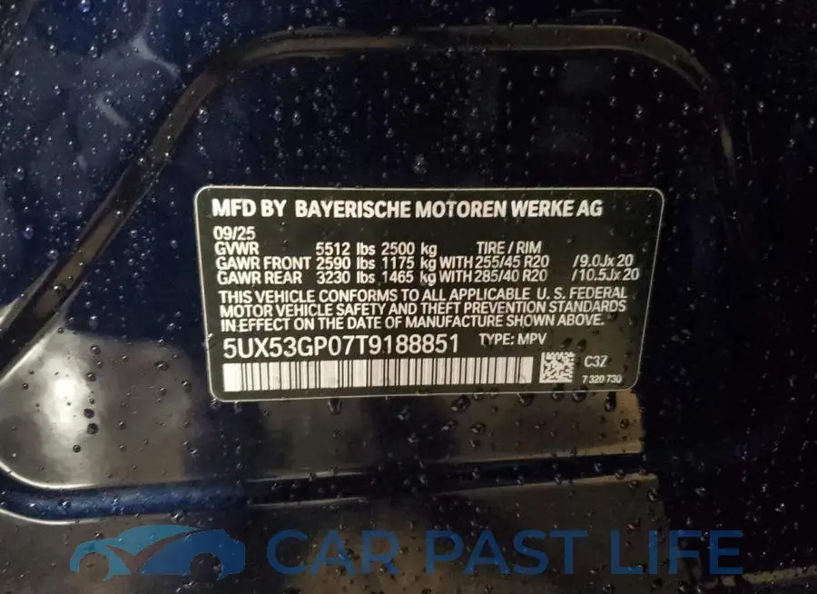 5UX53GP07T9188851# 14