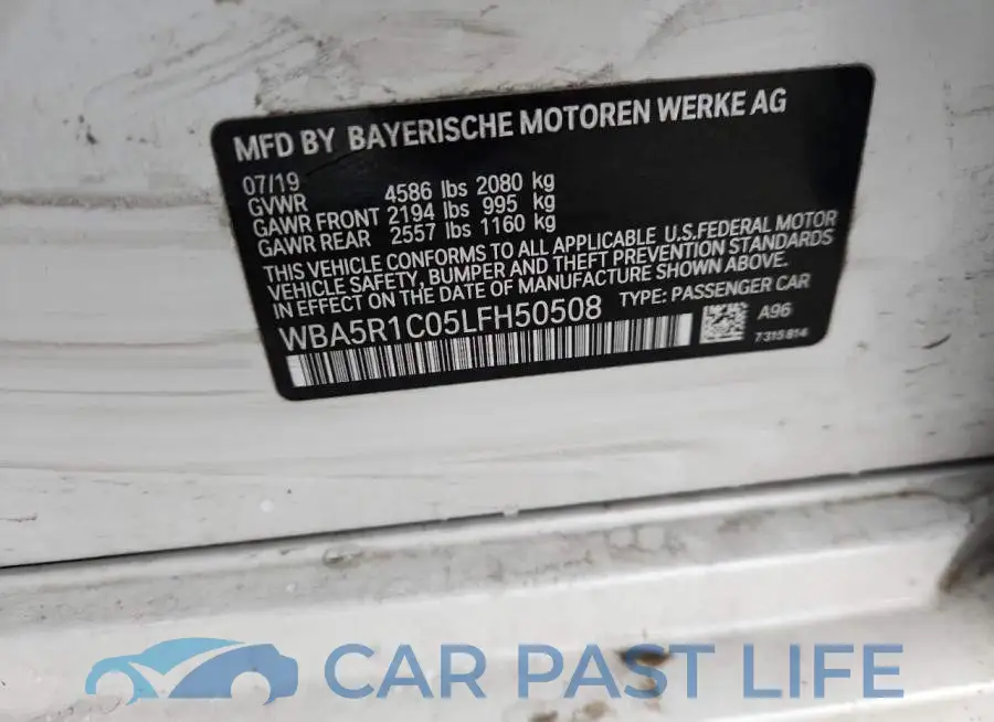 WBA5R1C05LFH50508# 13