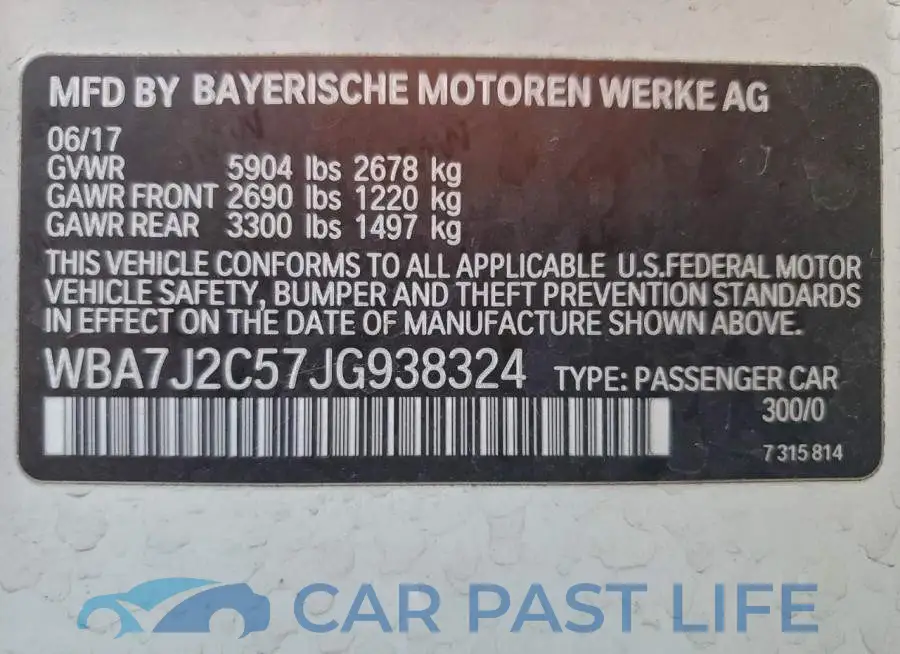 WBA7J2C57JG938324# 12