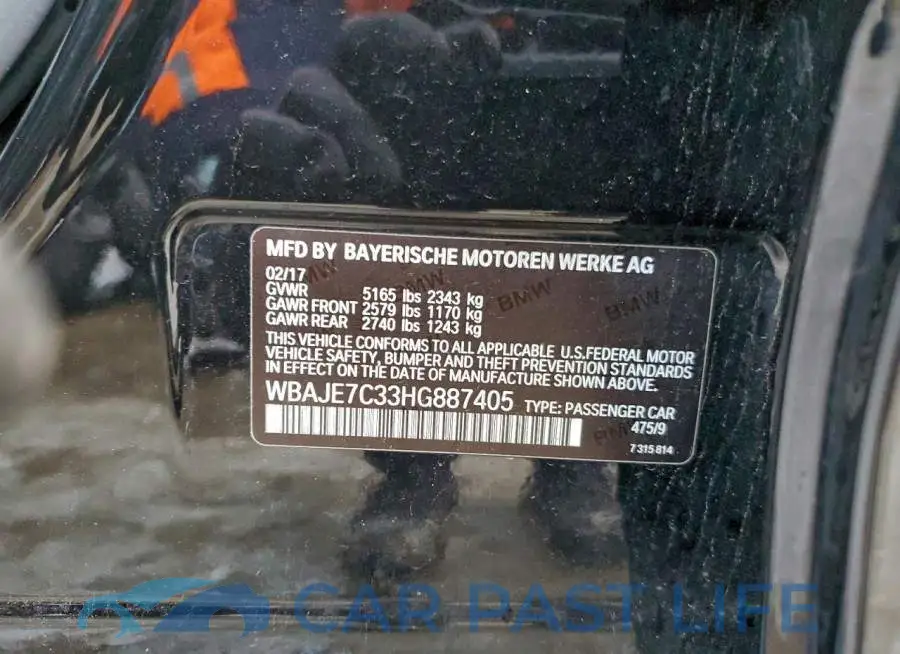WBAJE7C33HG887405# 12