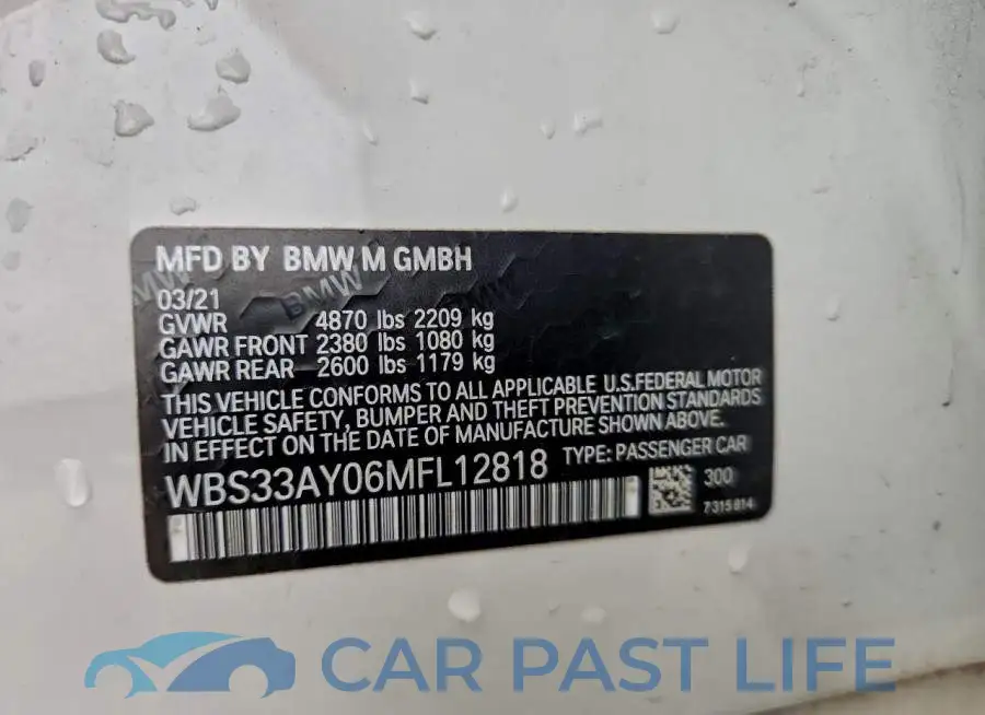 WBS33AY06MFL12818# 13