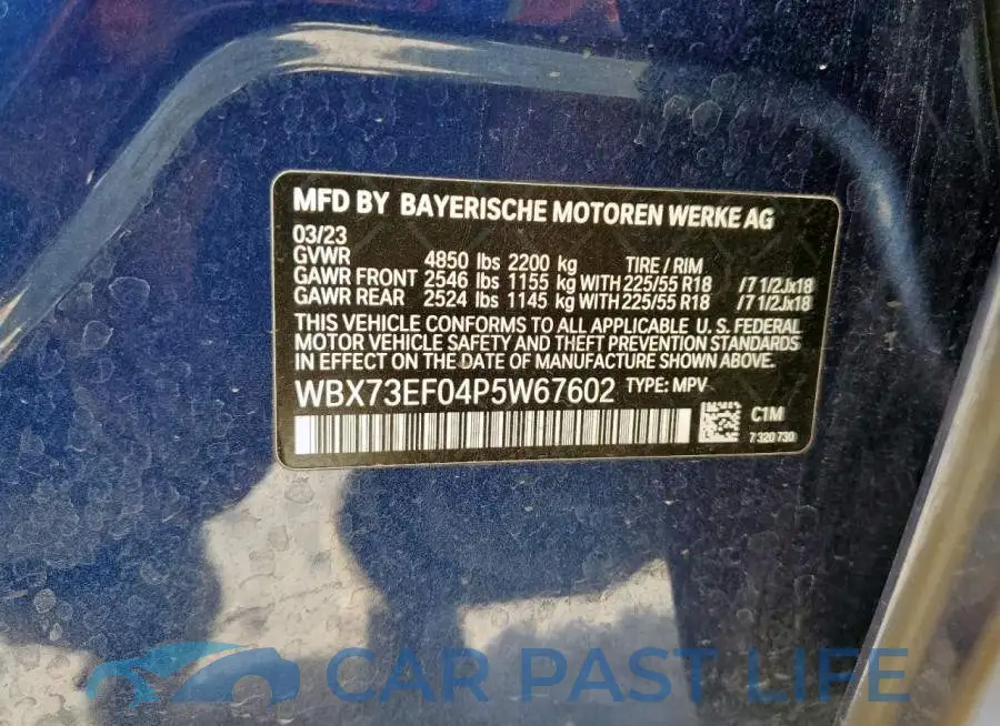 WBX73EF04P5W67602# 13