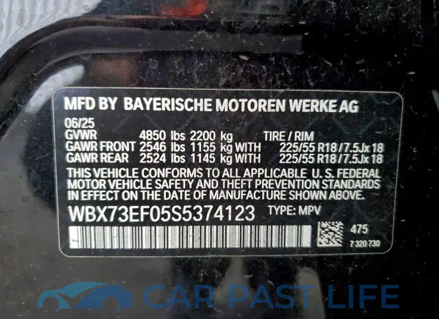 WBX73EF05S5374123# 13