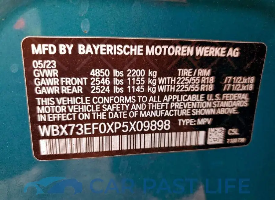 WBX73EF0XP5X09898# 14