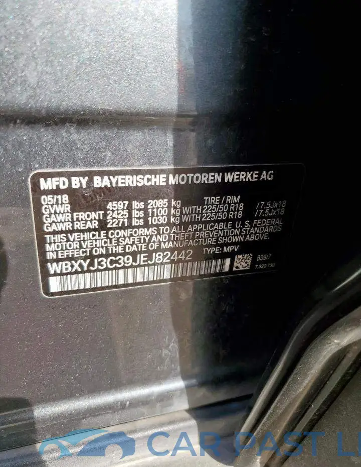 WBXYJ3C39JEJ82442# 14
