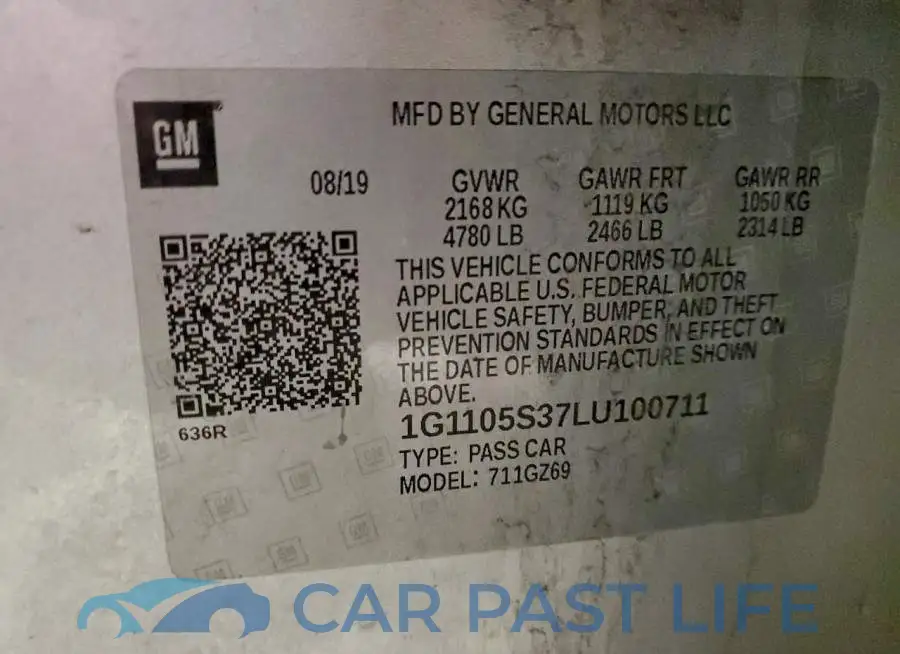 1G1105S37LU100711# 13