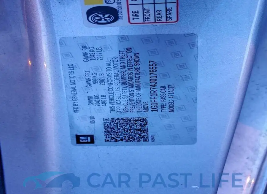 1G1FF1R74J0176557# 12