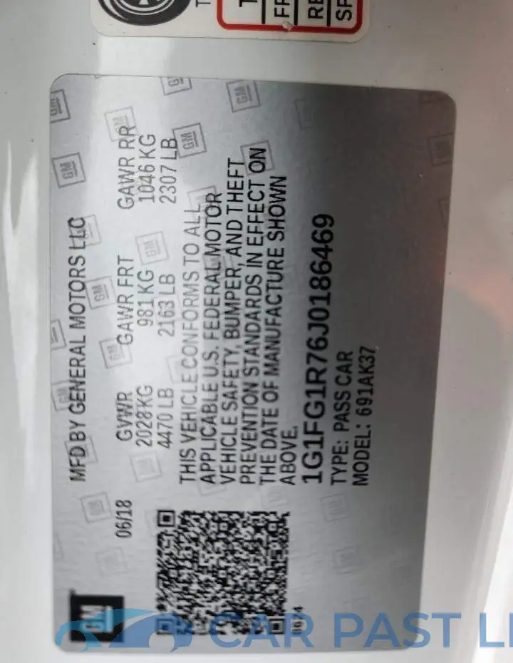1G1FG1R76J0186469# 13