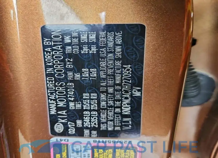 KNDPNCAC7H7270954# 12