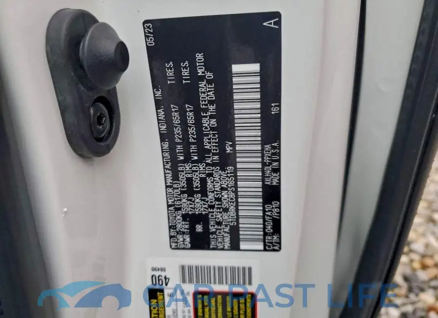 5TDBRKEC8PS165119# 13