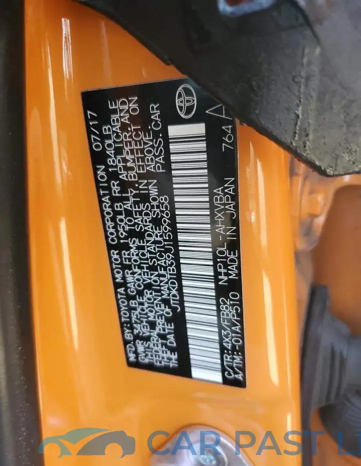 JTDKDTB39J1599658# 12
