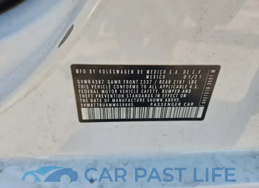 3VW6T7BU6MM038665# 12
