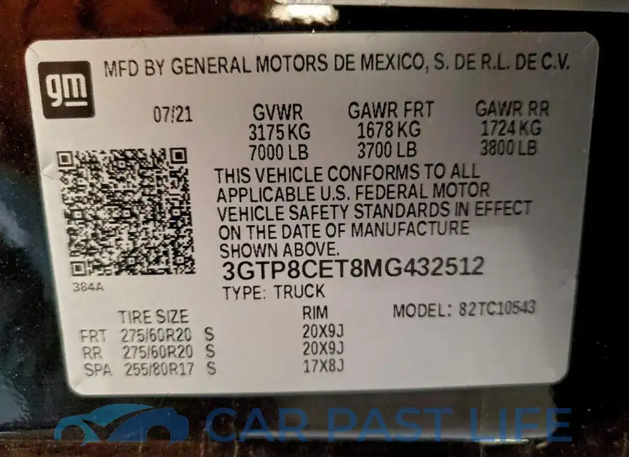 3GTP8CET8MG432512# 12