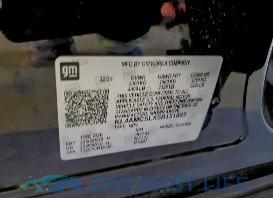 KL4AMCSLXSB151883# 14