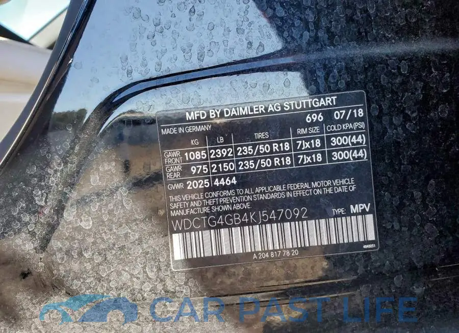 WDCTG4GB4KJ547092# 12