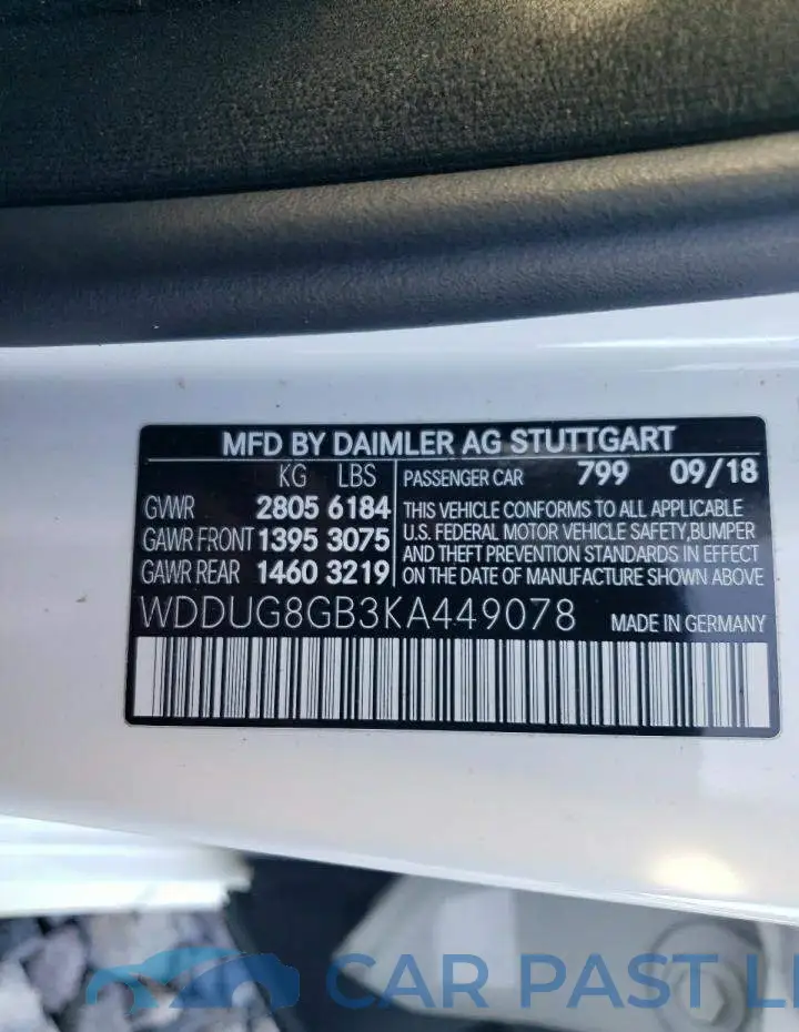 WDDUG8GB3KA449078# 13